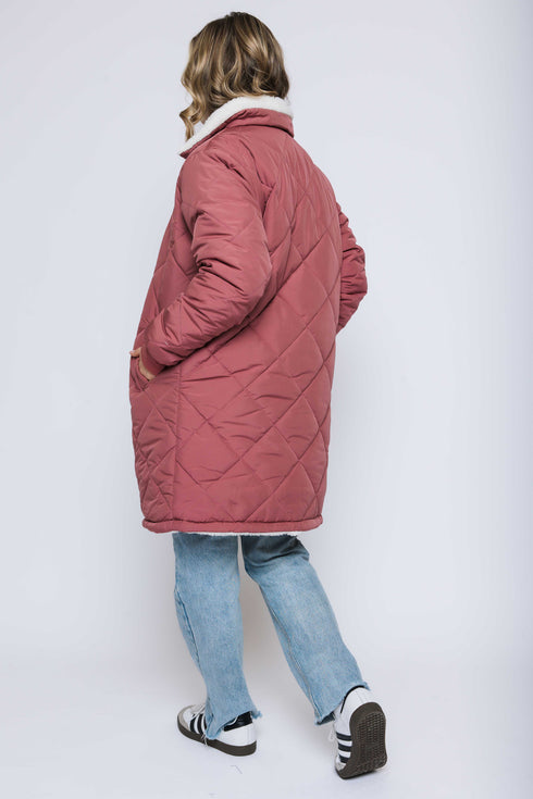 Sydney-Reversible Sherpa Lined Coat